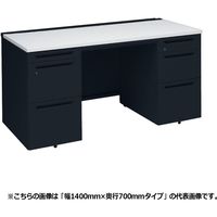 オカムラ アドバンス 両袖机 左右3段 引出し付 標準 幅1600×奥行700×高さ720mm 3V0NAF MK61 1台（直送品）