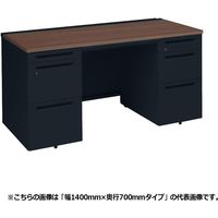 オカムラ アドバンス 両袖机 左右3段 引出し付 標準 幅1600×奥行700×高さ720mm 3V0NAF MK59 1台（直送品）