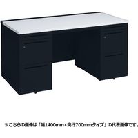 オカムラ アドバンス 両袖机 左右3段 引出し付 標準 幅1600×奥行700×高さ720mm 3V0SAF MK61 1台（直送品）