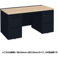 オカムラ アドバンス 両袖机 左右3段 引出し付 標準 幅1600×奥行700×高さ720mm 3V0SAF MK57 1台（直送品）