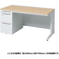 オカムラ アドバンス 片袖机 3段 引出し付 標準 幅1600×奥行700×高さ720mm 3V1TAF MK54 1台（直送品）