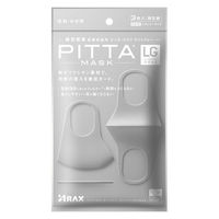 ピッタマスク（PITTA MASK） ライトグレー 1袋（3枚入） アラクス