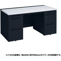 オカムラ アドバンスS 両袖机 左右3段 引出し付 幅1600×奥行700×高さ720mm 3VASAF MK61 1台（直送品）