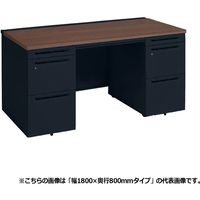 オカムラ アドバンスS 両袖机 左右3段 引出し付 幅1600×奥行700×高さ720mm 3VASAF MK59 1台（直送品）