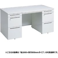 オカムラ アドバンスS 両袖机 左右3段 引出し付 幅1600×奥行700×高さ720mm 3VASAF MK28 1台（直送品）