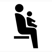 グリーンクロス JISピクトサイン 乳幼児連れ優先席 150角 6300001248（直送品）