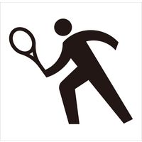 グリーンクロス JISピクトサイン テニスコート 150角 6300001283（直送品）
