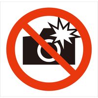 グリーンクロス JISピクトサイン フラッシュ撮影禁止 150角 6300001313（直送品）