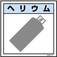 グリーンクロス ガス標識 GAS-11 ヘリウム 300×300 6300002839（直送品）