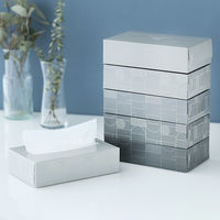 ティッシュペーパー 150組 1パック（6個入）ロハコオリジナル ボックスティッシュ スマートコンパクトS モノトーン  オリジナル