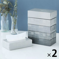 ティッシュペーパー 150組 1セット（12個入）ロハコオリジナル ボックスティッシュ スマートコンパクトS モノトーン  オリジナル