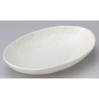 アースモス 美濃焼 楕円鉢 結晶マット楕円鉢 （4個入）（直送品）