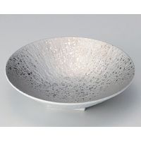 アースモス 美濃焼 向付 プラチナとちり丸皿（小） （2個入）（直送品）