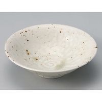アースモス 美濃焼 中鉢 白いらぼ5.5平鉢 （6個入）（直送品）