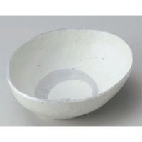 アースモス 美濃焼 中鉢 アジアン粉引三角鉢（中） （5個入）（直送品）