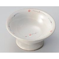 アースモス 美濃焼 高台小鉢 粉引小花高台小鉢 （3個入）（直送品）