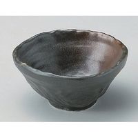 アースモス 美濃焼 小鉢 黒備前なぶり三角小鉢 （9個入）（直送品）