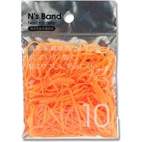 アックスコーポレーション A-NB-O N's Band ゴムバンド 蛍光オレンジ 007597696 1セット(1袋×10袋)（直送品）