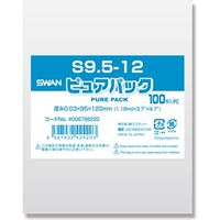 シモジマ スワン ピュアパック S 9.5-12 (テープなし) 006798220 1セット(100枚入×20袋 合計2000枚)（直送品）