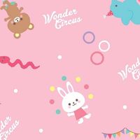 【ケース販売】HEIKO 包装紙 半才 ワンダーサーカスP 002499257 1ケース(10枚入×60本 合計600枚)（直送品）