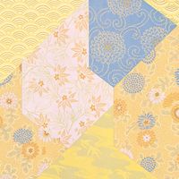 【ケース販売】シモジマ HEIKO 包装紙 半才 つづれ 002499264 1ケース(10枚入×60本 合計600枚)（直送品）