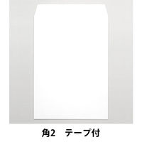 透けない封筒（ケント紙）テープ付 角2 100枚 ムトウユニパック - アスクル