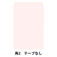 透けない封筒テープなし　角2ピンク　1袋（100枚入） ムトウユニパック