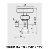 コーヨー コーヨー継手 ニードルバルブ（ねじ込み式） VSD-82828（MV-802） 1個（直送品）