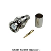 ジェフコム BNC型ストレートプラグ LBNCー5Dー2P LBNC-5D-2P 1袋(2個)（直送品）