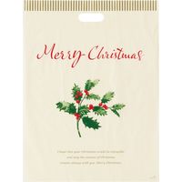 クリスマスヒイラギPEバッグ