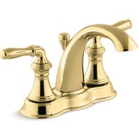 KOHLER 2ハンドル洗面用混合栓（4インチセンター洗面用） カラー：PB K-393-N4-PB（直送品）