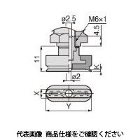 日本ピスコ 真空パッド VP5x10EFーM6 VP5x10EF-M6 1セット(3個)（直送品）