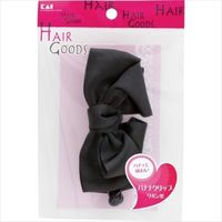 貝印 HAIRGOODS(ヘアグッズ) バナナクリップリボン 黒 4901601288674 1セット(6個)（直送品）
