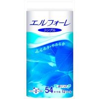 大王製紙 エルフォーレトイレットティシュー12ロール(シングル) 4902011729450 1セット(72個:12個×6パック)