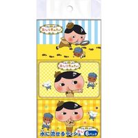 ダイレイ おしりたんてい ミニポケットティシュ 6個パック 4549660380641 1セット（120個：6個×20）（直送品）