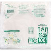 日本サニパック Y16Hレジ袋30/40号 白 4902393518161 1セット（1000枚：100枚×10）（直送品）