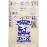 日本サニパック G-2X 豊中市指定袋家庭用30L中10P 4902393754422 1セット（600枚：10枚×60）（直送品）
