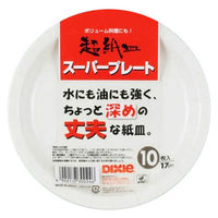 日本デキシー スーパープレート 17cm 4902172300246 1セット（100枚：10枚×10個）