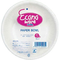 日本デキシー 新エコノウエアボウル 15cm 4902172300697 1セット（300枚：5枚×60）（直送品）