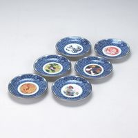 伊野正峰 九谷焼 3.3号皿（6P） 時代絵（直送品）