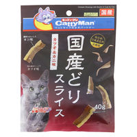 キャティーマン 国産どりスライス カツオ&カニ味 国産 40g 1袋 キャットフード おやつ