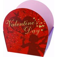 ヤマニパッケージ イベントケース バレンタイン 20-661 1ケース（100：本体・・・25枚胴巻包装）（直送品）