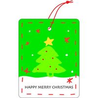 ヤマニパッケージ タグクリスマス緑50×65 SS-404A 1ケース（50：50枚袋入）（直送品）