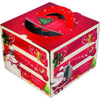 ヤマニパッケージ ファンタジークリスマス4.5号 金台紙付 DE-140FT 1ケース（直送品）