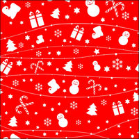ヤマニパッケージ クリスマスバーガー袋 小口 20-1657CHX 1ケース（100：100枚ポリ袋入）（直送品）