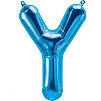 プレミアムレターバルーン Y ブルー 0202500134 1パック（1枚入） 宝興産（直送品）