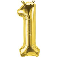 宝興産 プレミアムレターバルーン 1 ゴールド 0202500201 1パック(1枚入)
