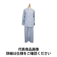 羽衣綿業 スムースパジャマ型ねまき　紳士　グレー　L　760 7600 【介護用衣類】ウェルファンカタログ ウェルファンコード：122017（直送品）