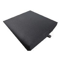 美和商事 ウレタンクッション座ラックスUB（80mm厚/エアー調節希望）ブラック CK-03UB-A ウェルファンカタログ  523082（直送品）