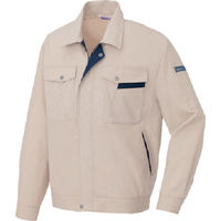 アイトス 長袖サマーブルゾン ベージュ×ネイビー SS AZ-960-002-SS 1着 806-7558（直送品）